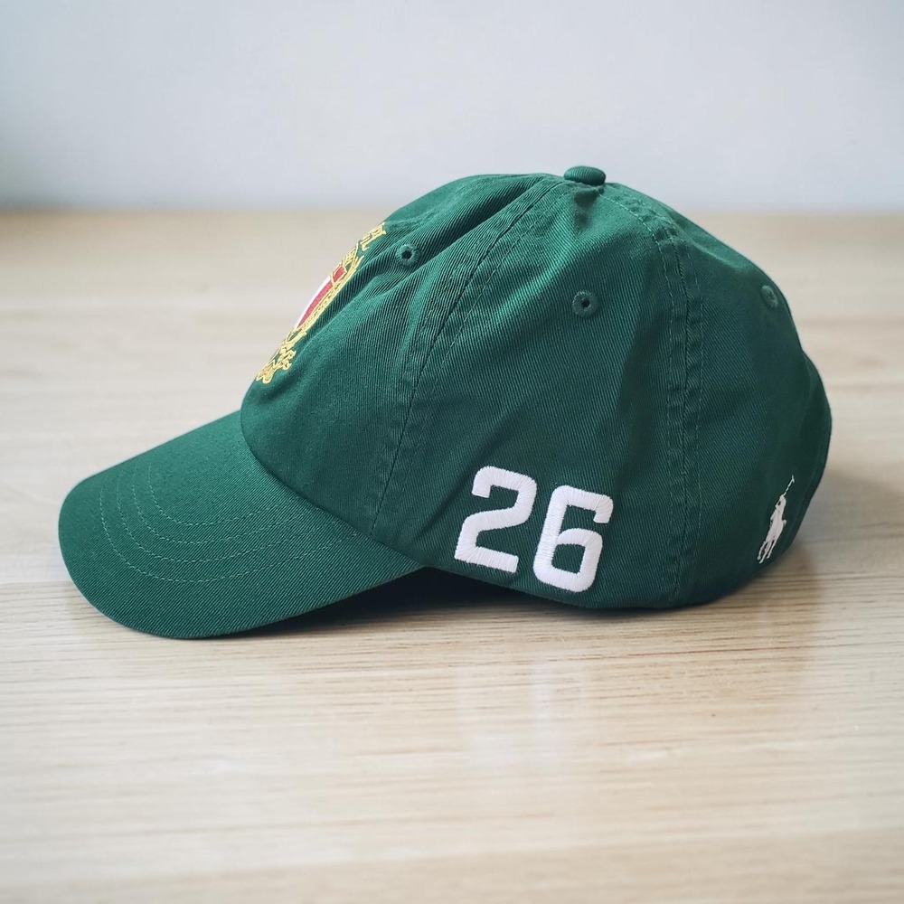 Polo Ralph Lauren Italy Crest 2026 Soccer Football Green Strapback Cap Hat NWT - Picture 4 of 6